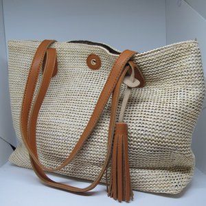 Hagon Royal Selection Straw Shoulder Purse NWOT